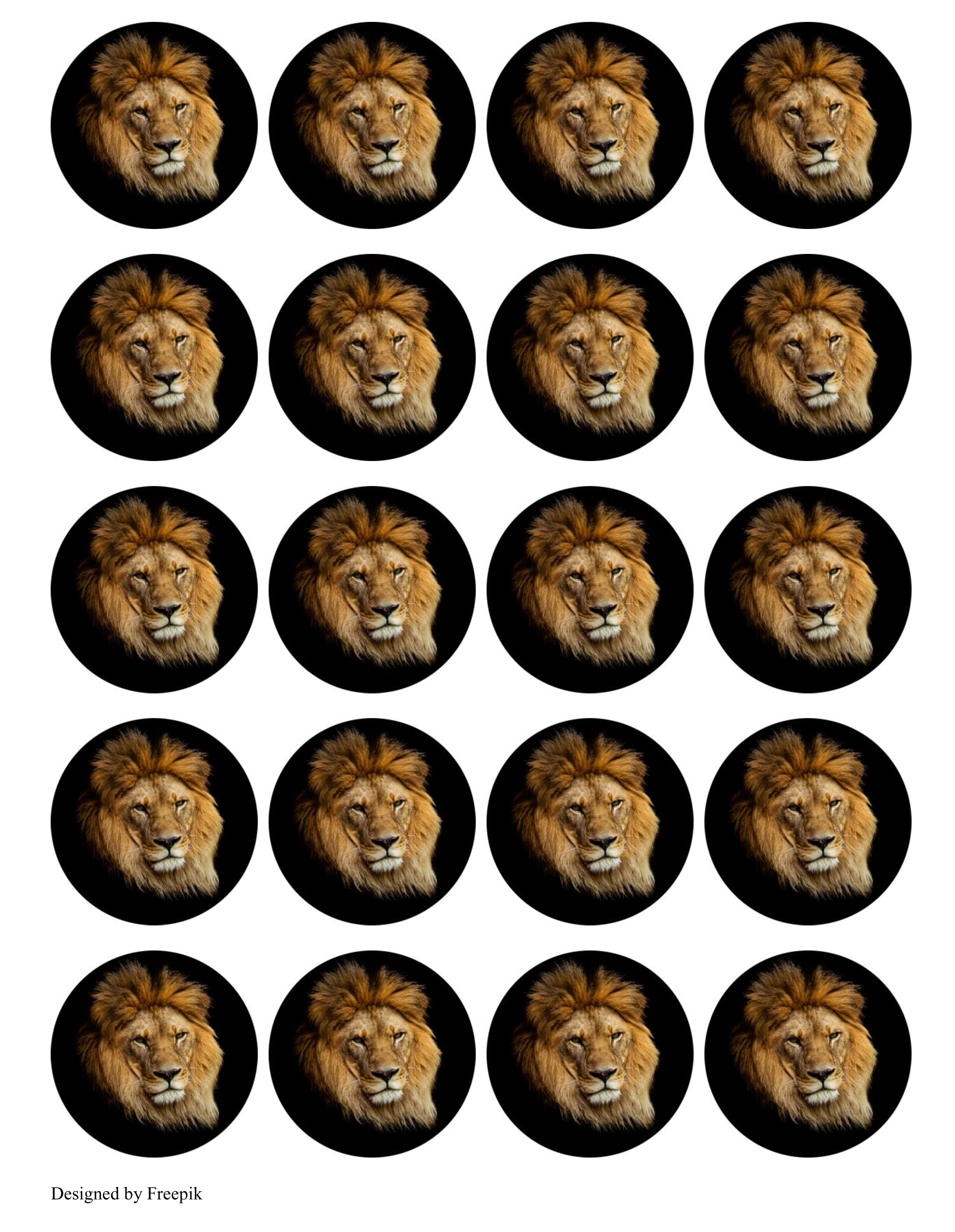Muffinaufleger Löwe