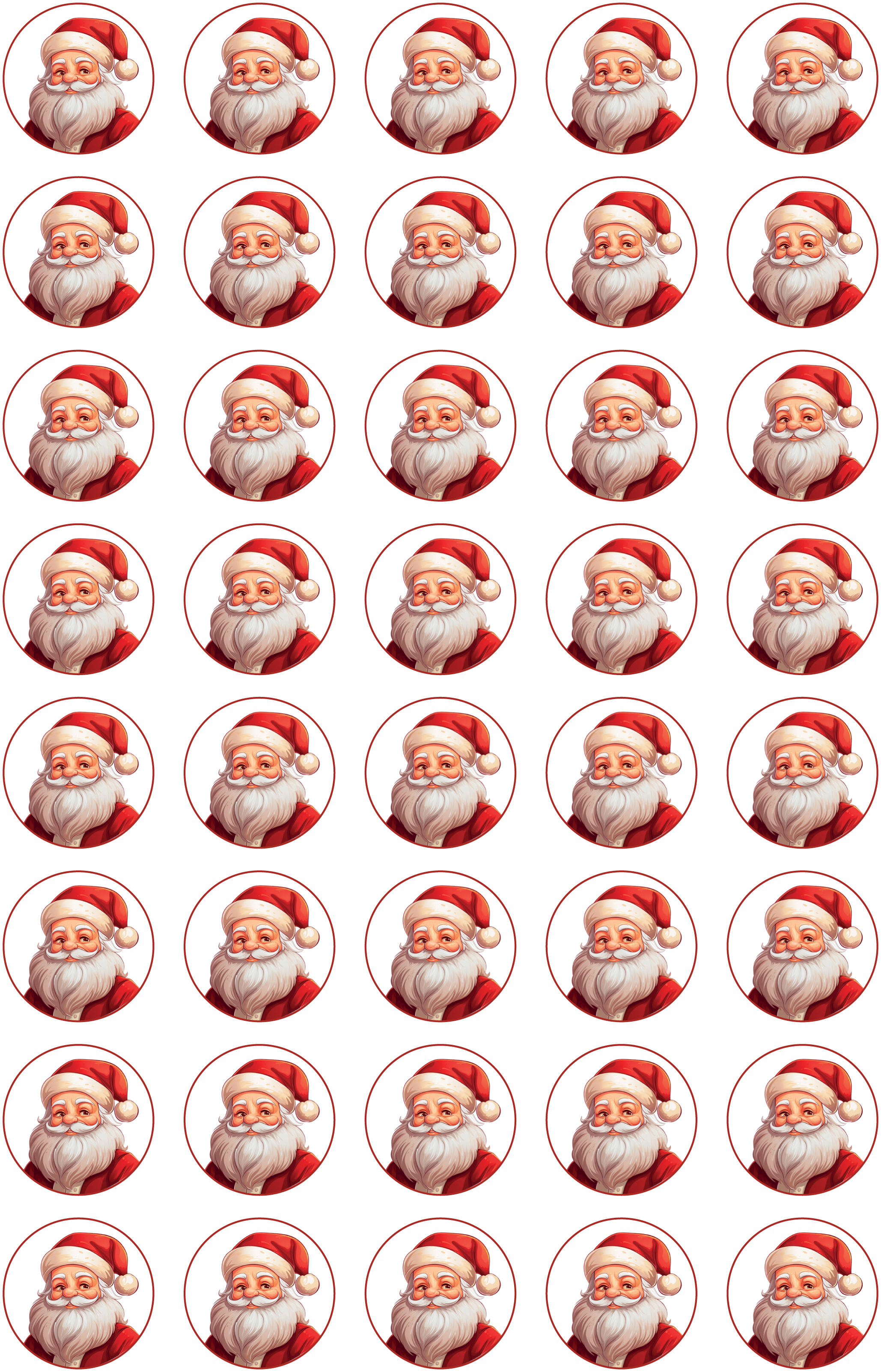 Keksaufleger Weihnachtsmann