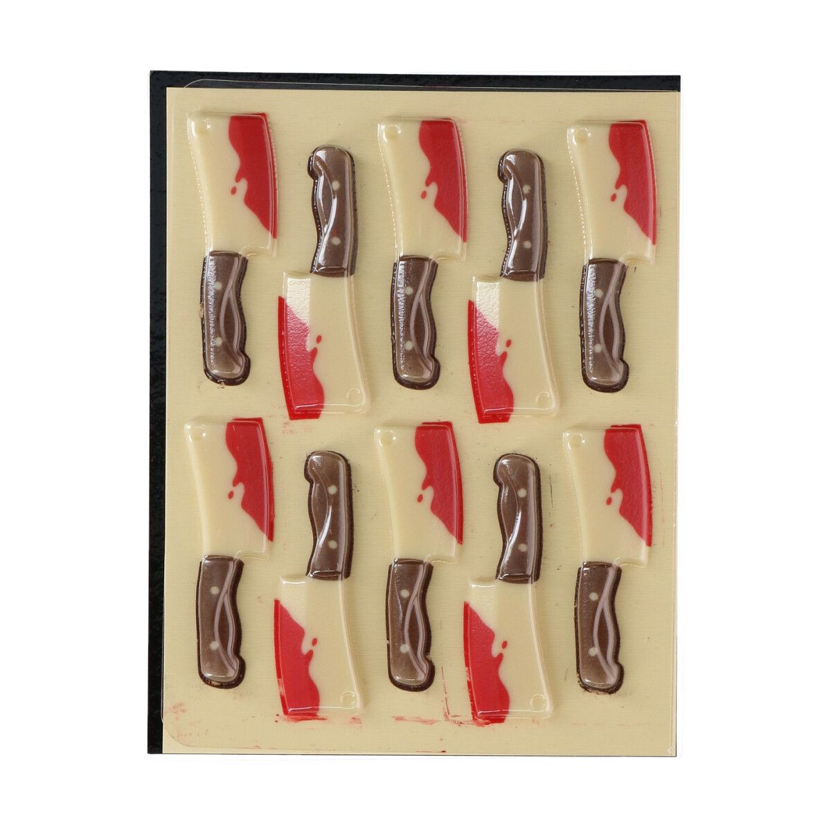 Halloween Schokoladendekoration Blutige Messer – 10 Stück