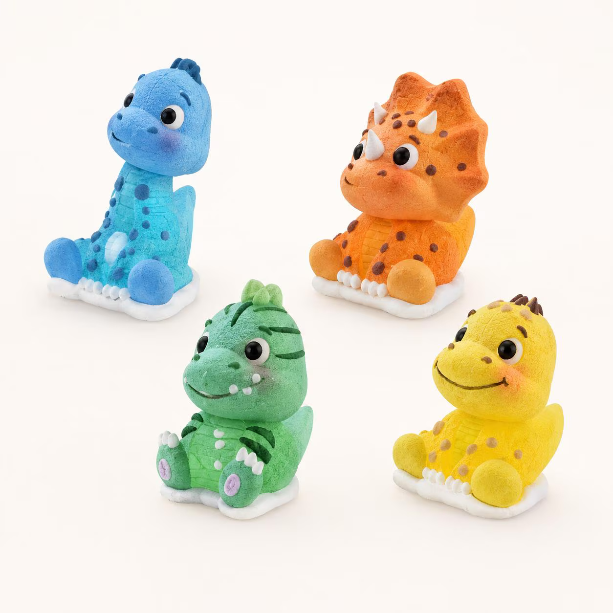Zuckerfiguren Dinosaurier – 4er Set, essbar