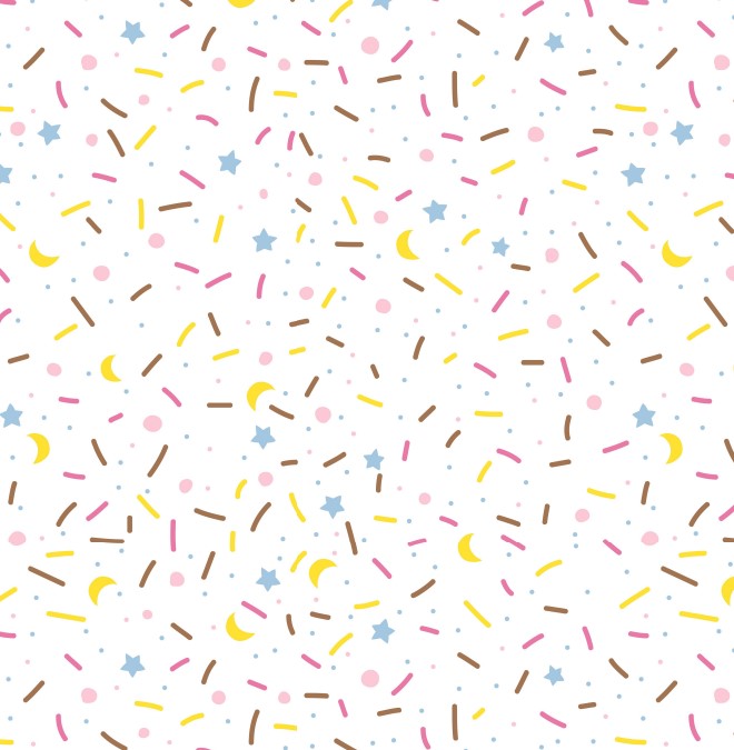 Schokoladen Transferfolie Abziehfolie bunte Streusel