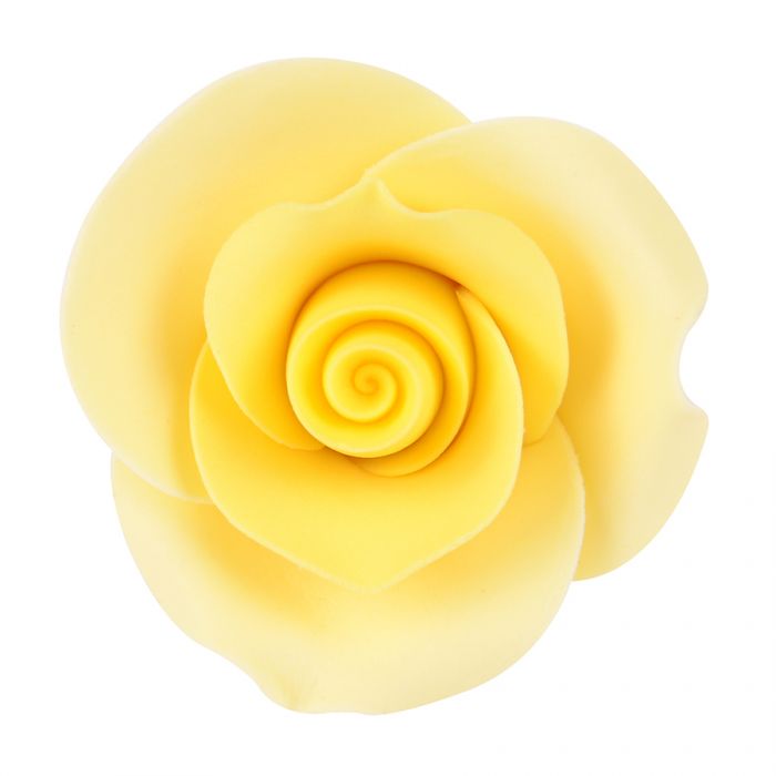 Zuckerrose Blume gelb Gr S 4 cm