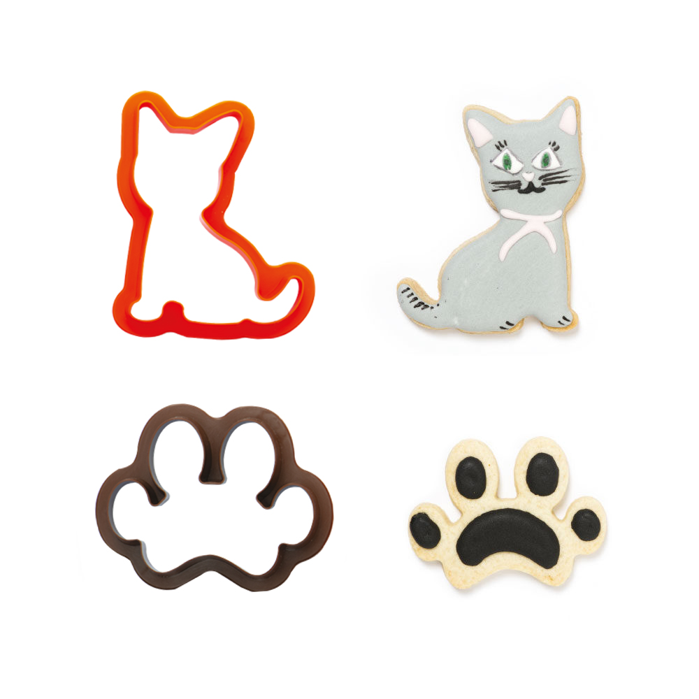 Ausstecher Set Katze und Pfote