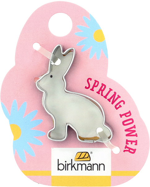 Hasen-Ausstecher sitzend ca. 5 cm – Edelstahl Keksausstecher Hase