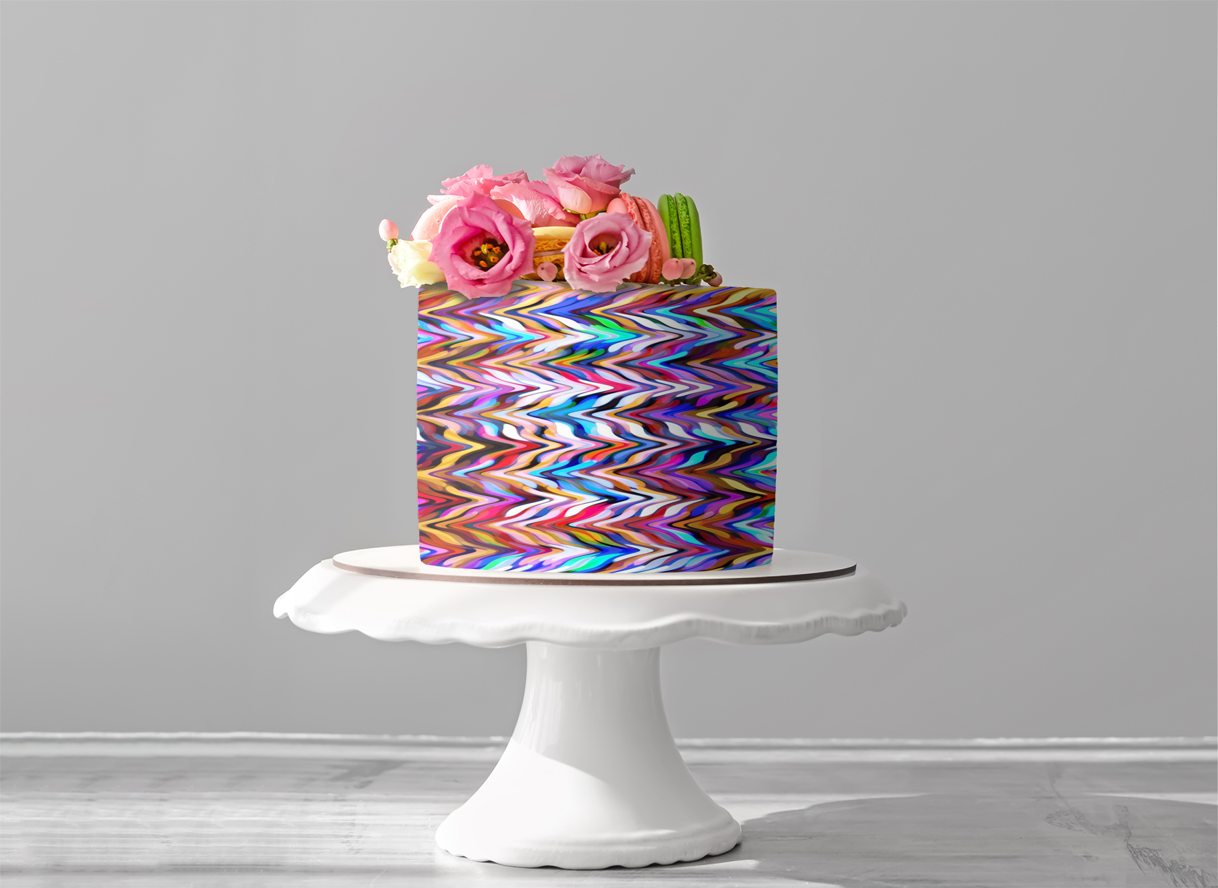 Deko Fondant bunt