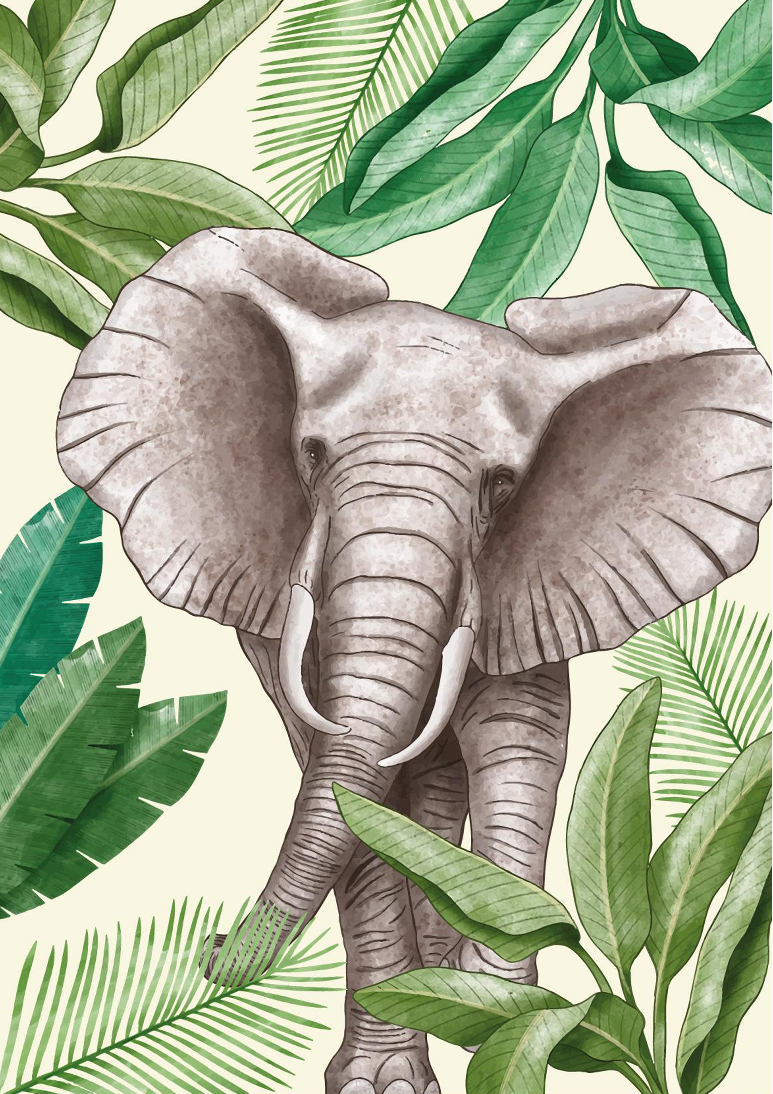 Rouladendekor Elefant