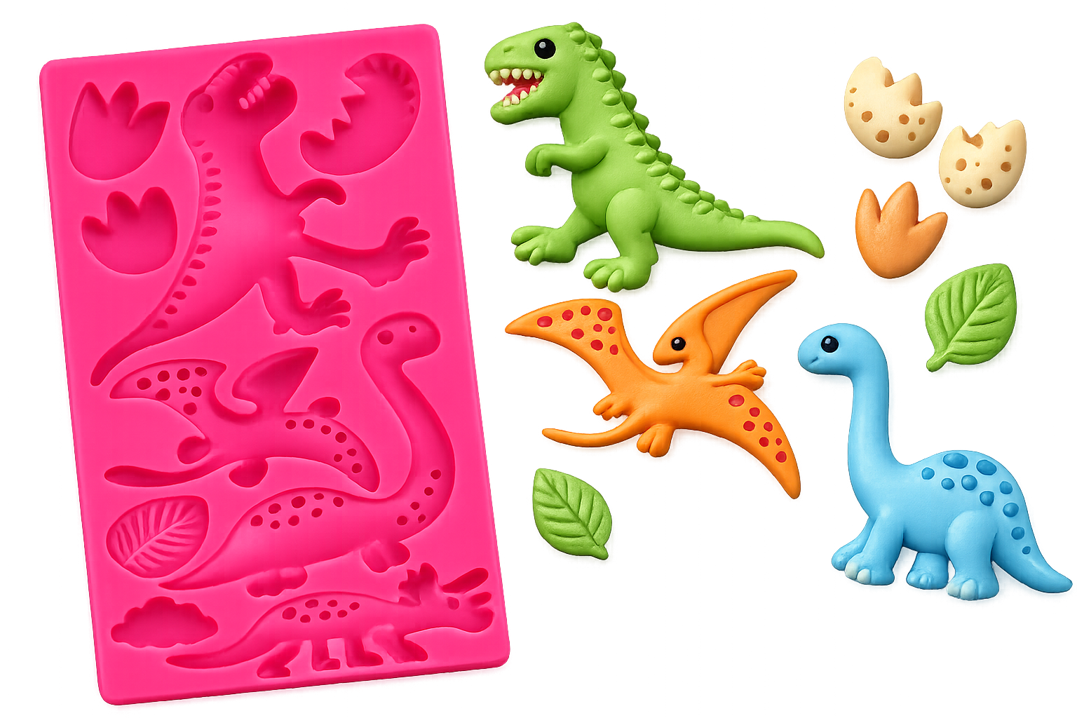 Silikonform Dinosaurier