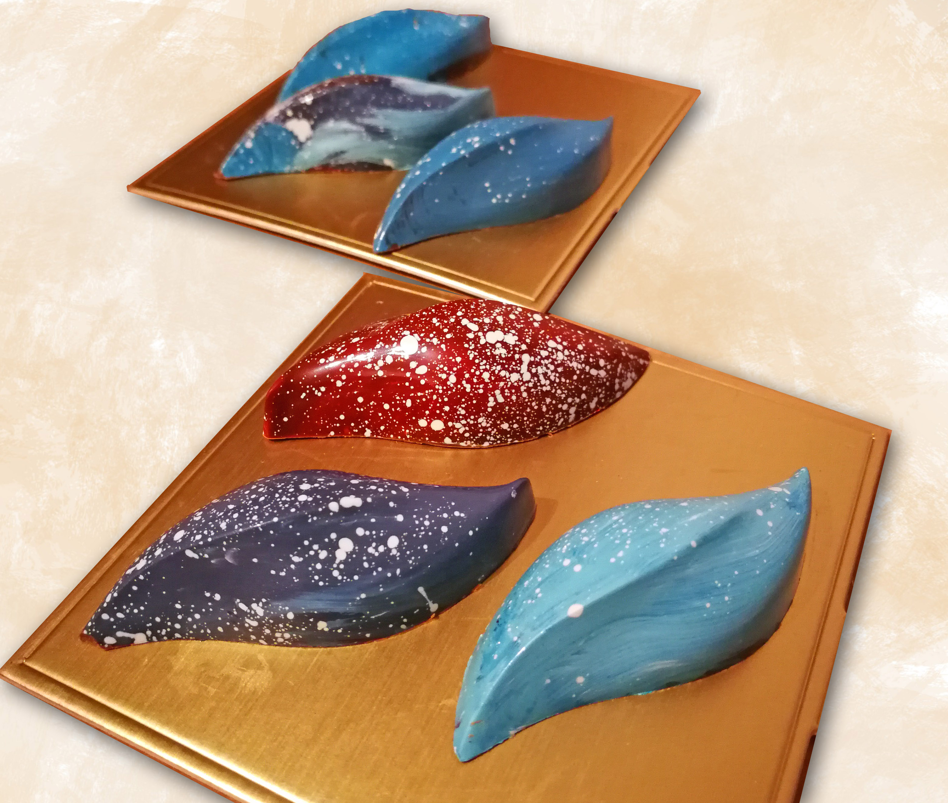 Martellato Wave 3 Pralinenform – Professionelle Polycarbonat Schokoladenform für moderne Wave-Pralinen