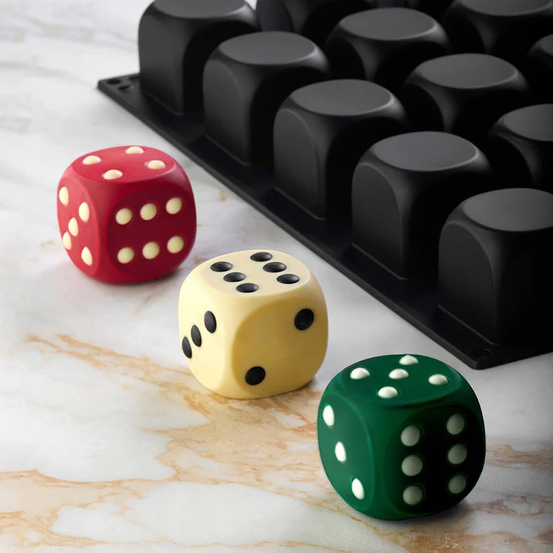 Pavoni PX43107 Dado – Würfelform für moderne Dessertkreationen