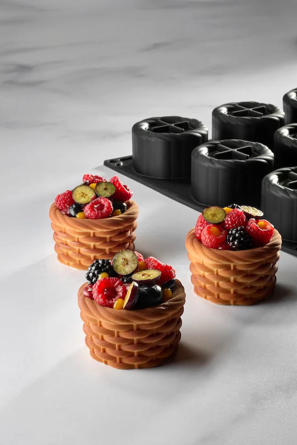 Pavoni Silikonform Panier PX43127 – Monoporzionenform mit 12 Mulden