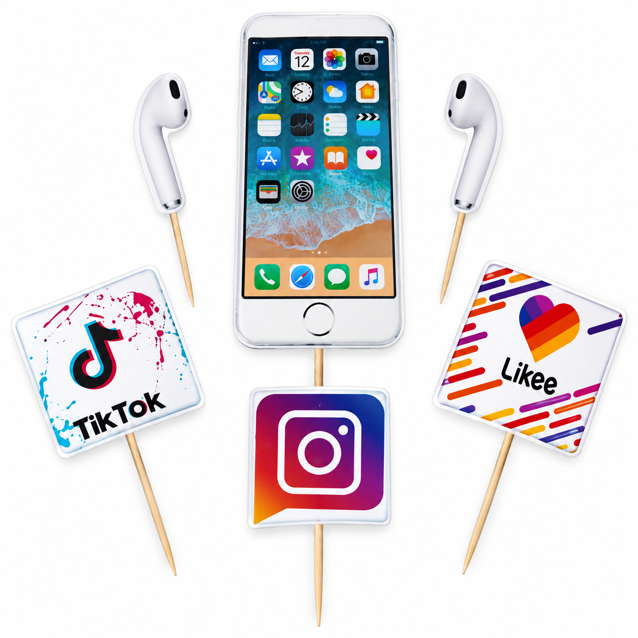 Caketopper Set „Social Media“ – F3