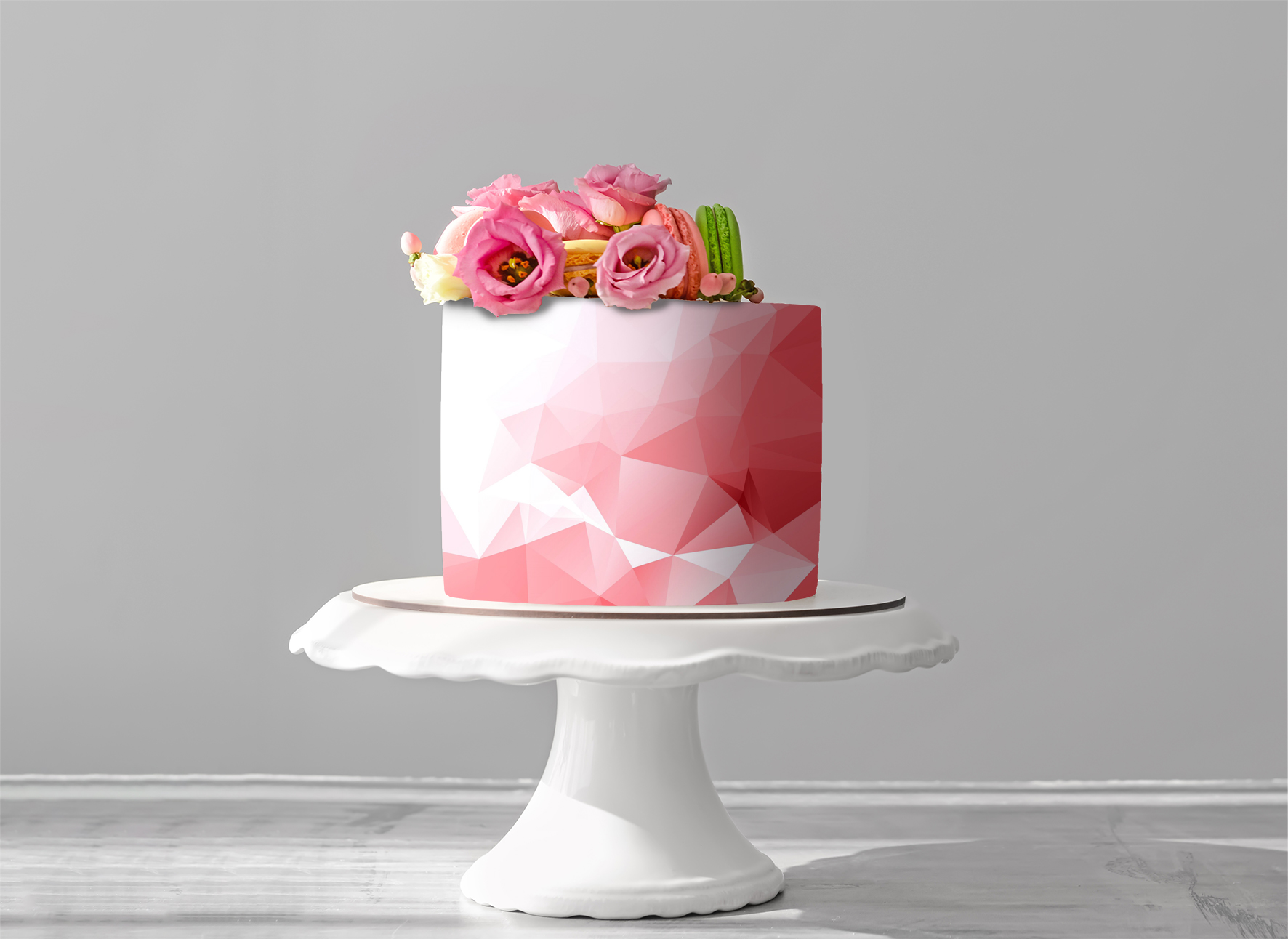 Deko Fondant Muster rot