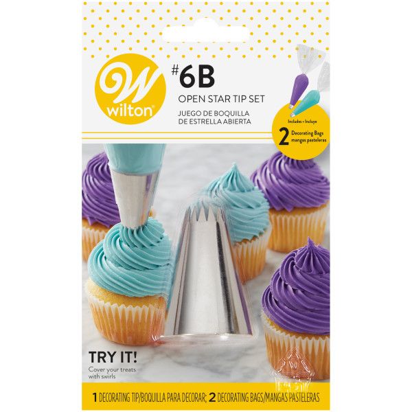 Wilton Decorating Tip Open Star Carded Set/3