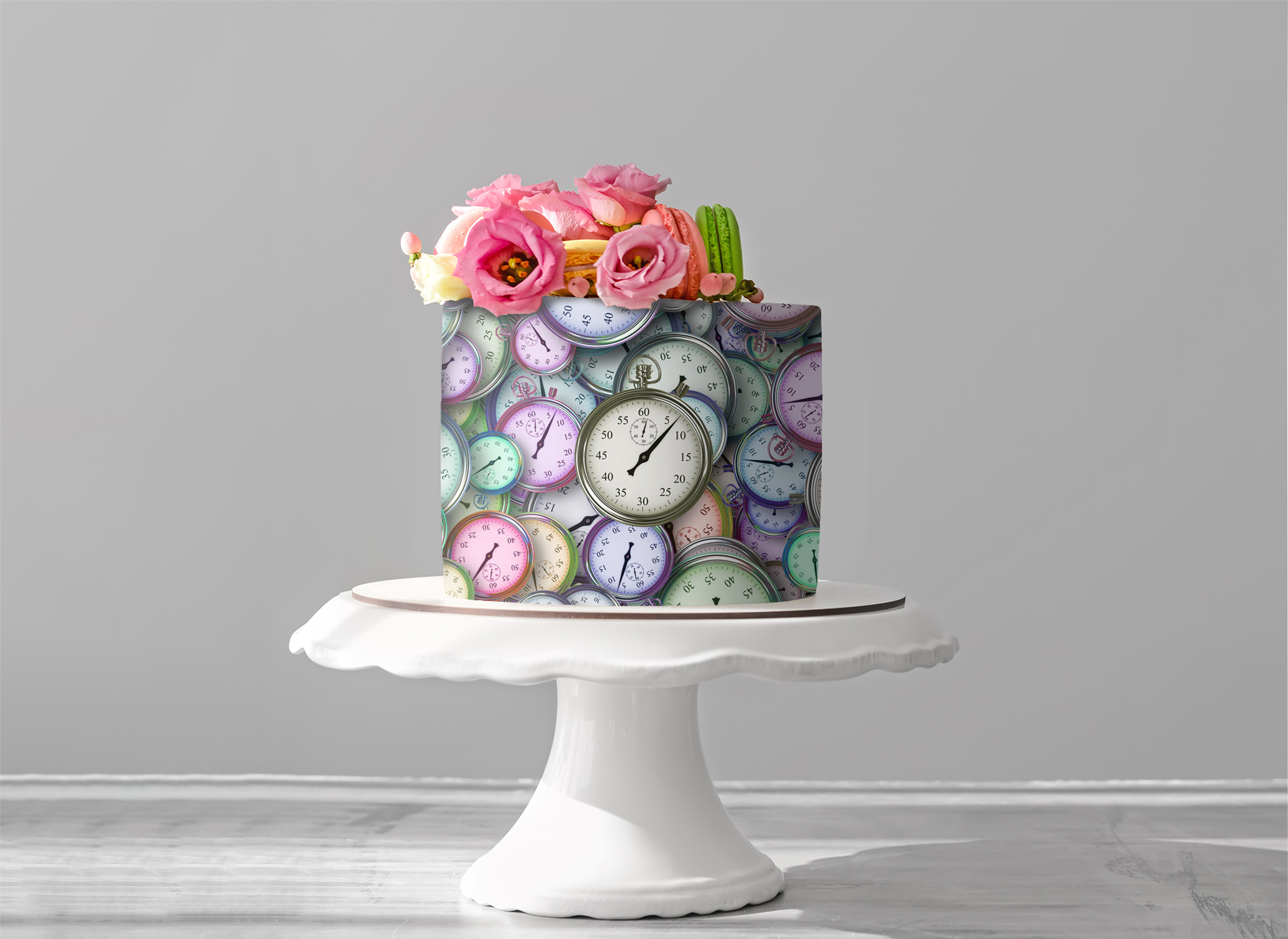 Deko Fondant Stoppuhr