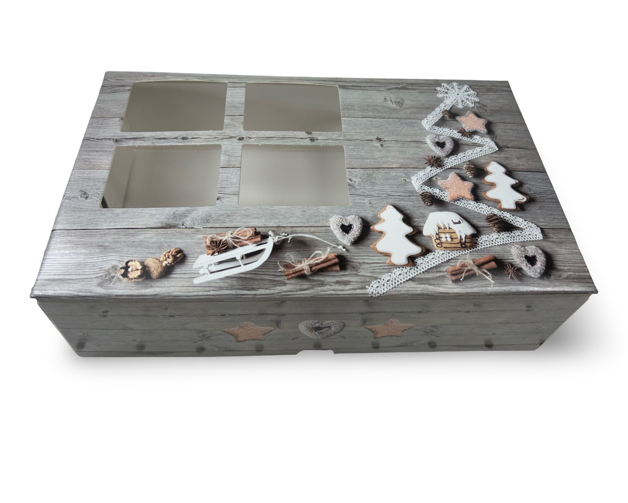 Keksbox Weihnachten 25 x 15 x 7 cm