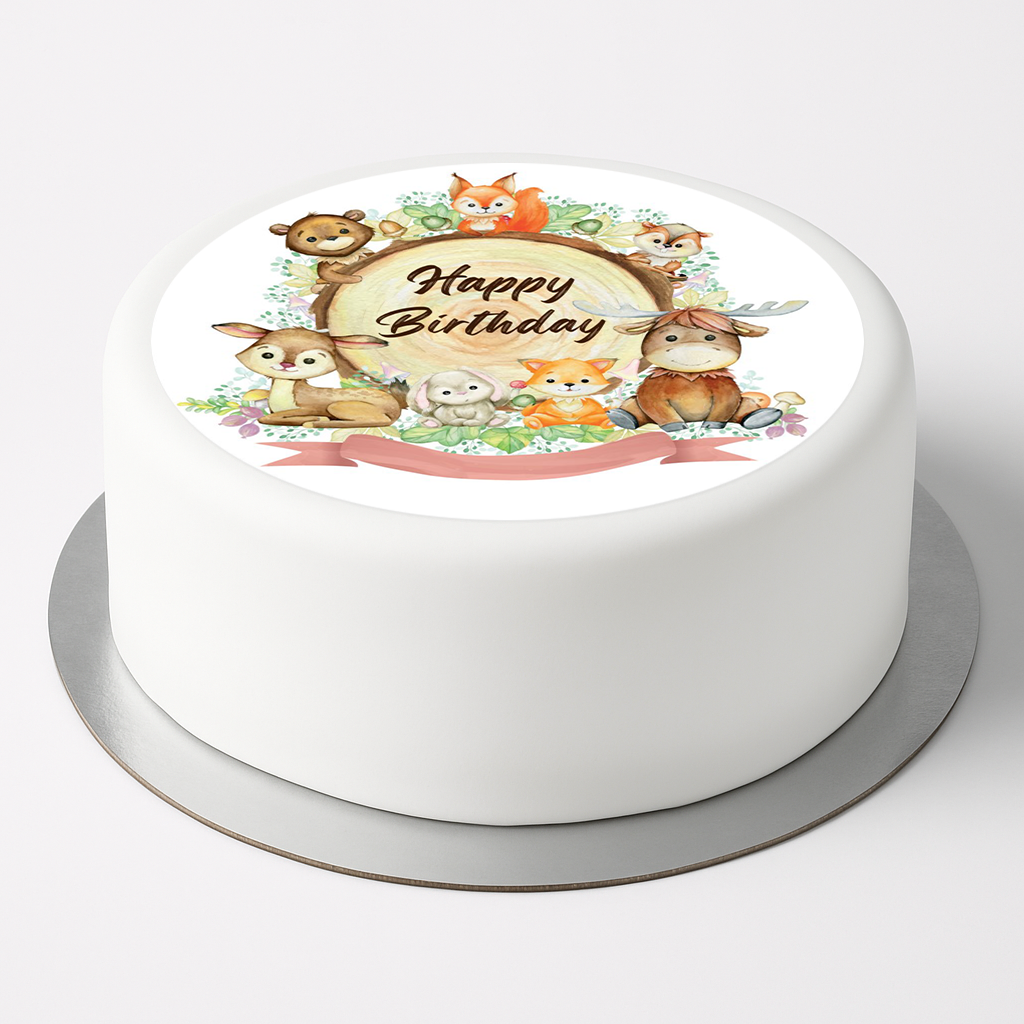 Tortenaufleger Waldtiere