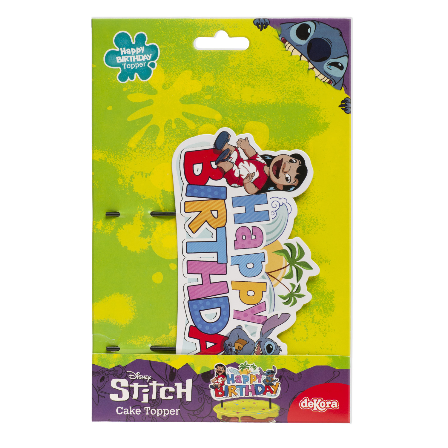 Cake Topper „Stitch“ – 17,5 cm Papier-Tortenstecker Cake Topper „Stitch“ – 17,5 cm Papier-Tortenstecker