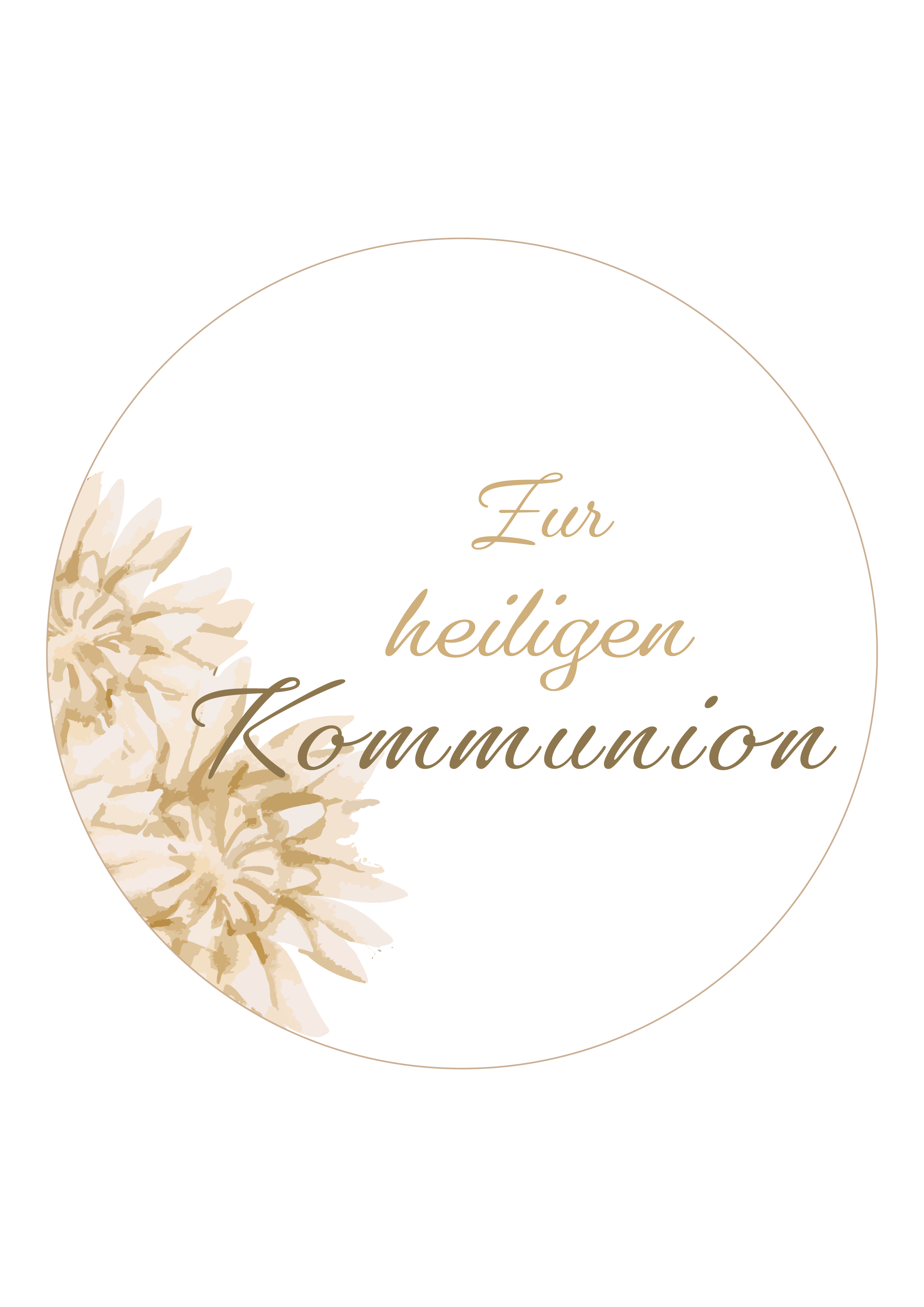 Tortenaufleger Kommunion Erstkommunion