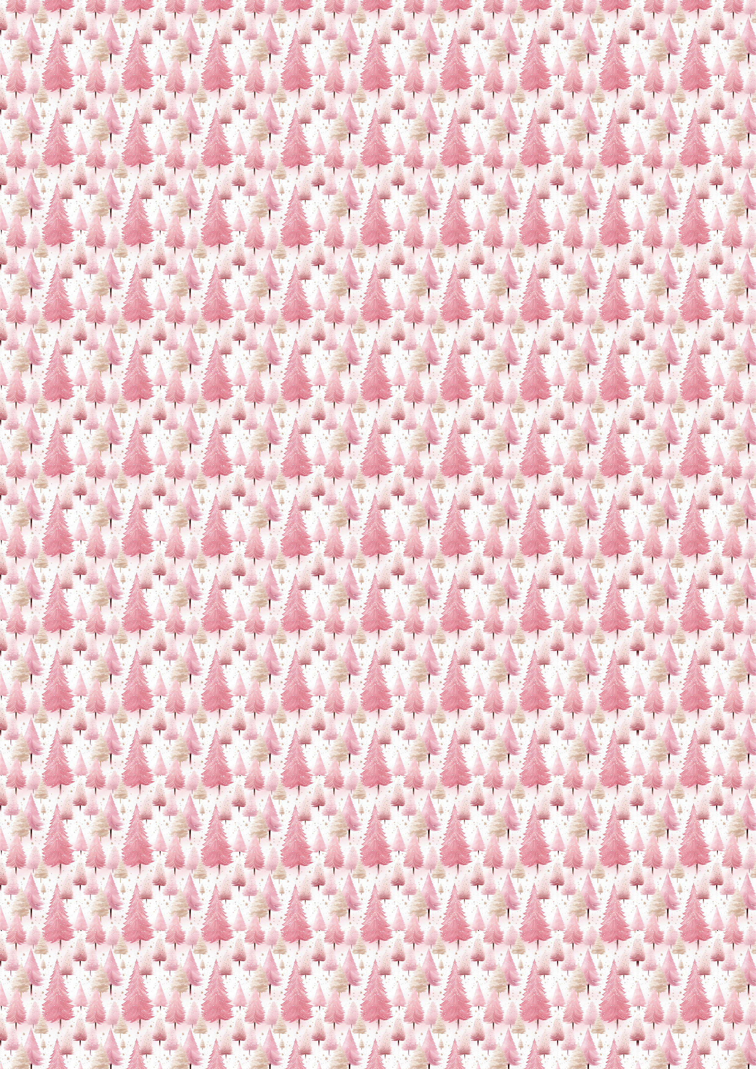 Schokoladen Transferfolie Bäume rosa