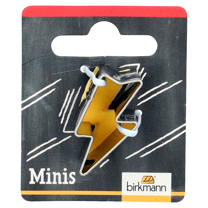 Mini Ausstechform Blitz 3 cm aus Edelstahl