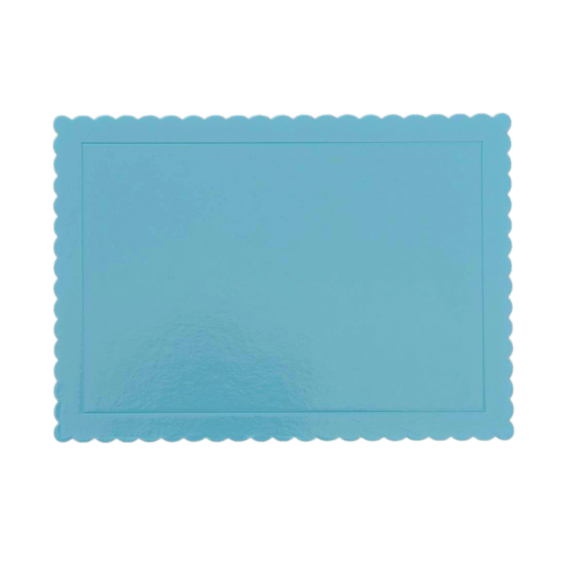 Tortenplatte Hellblau 25 x 35 mm, 3 mm stark