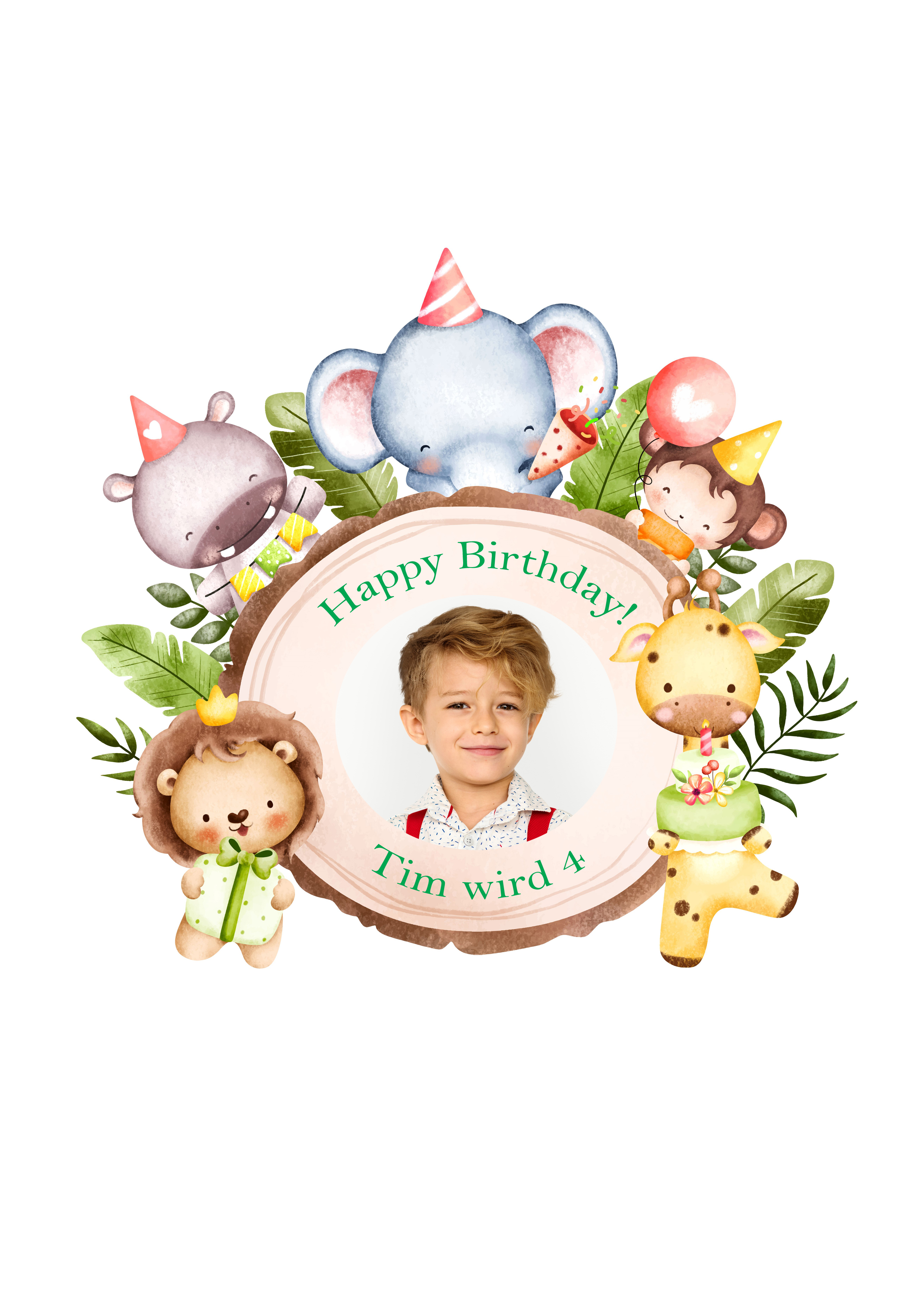 Tortenaufleger Kindergeburtstag