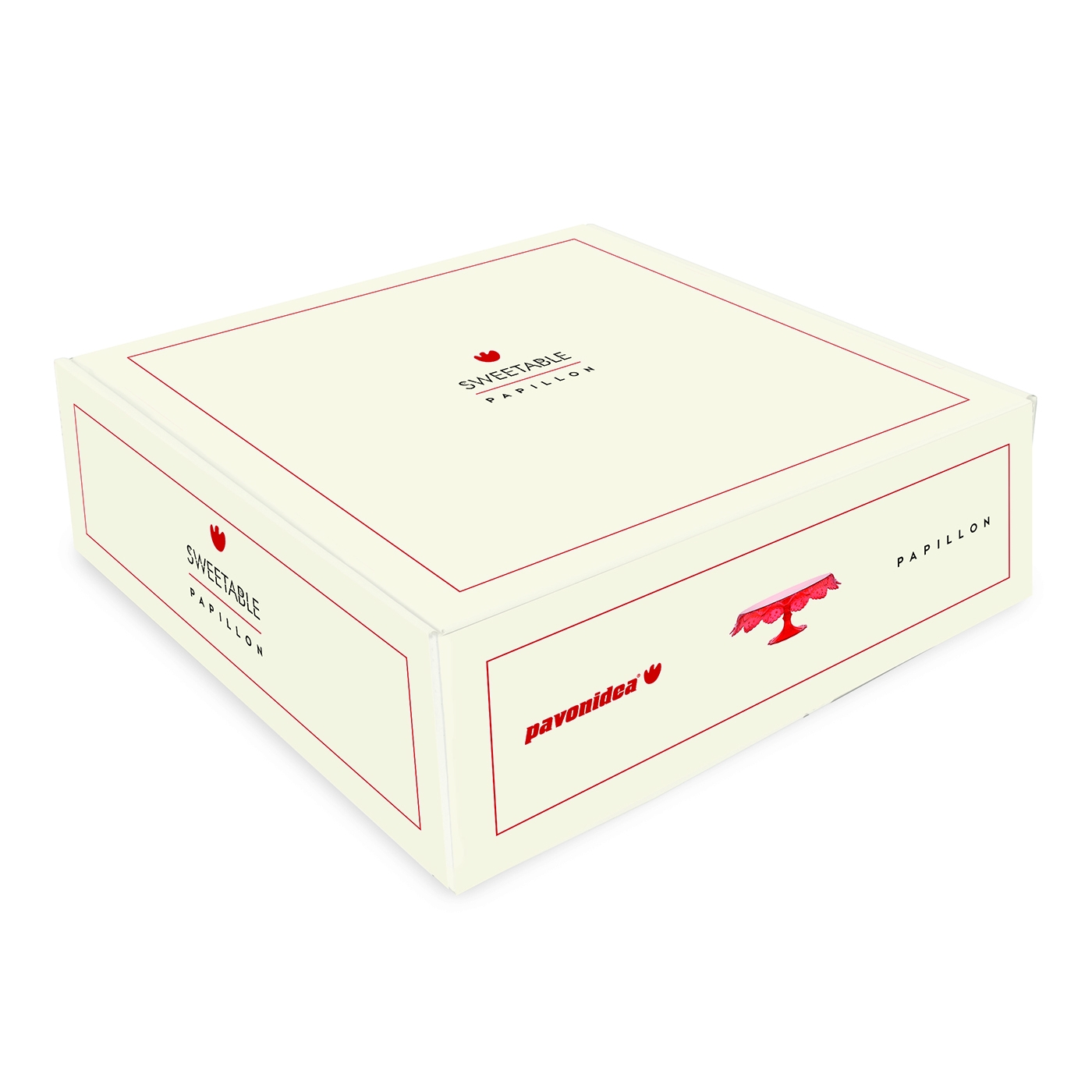 Pavoni Tortenständer rosa 30 cm